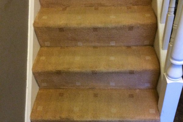 Clean stairs Morecambe after cleaning.